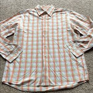 Lacoste Men's Multicolor Plaid Shirt size 42